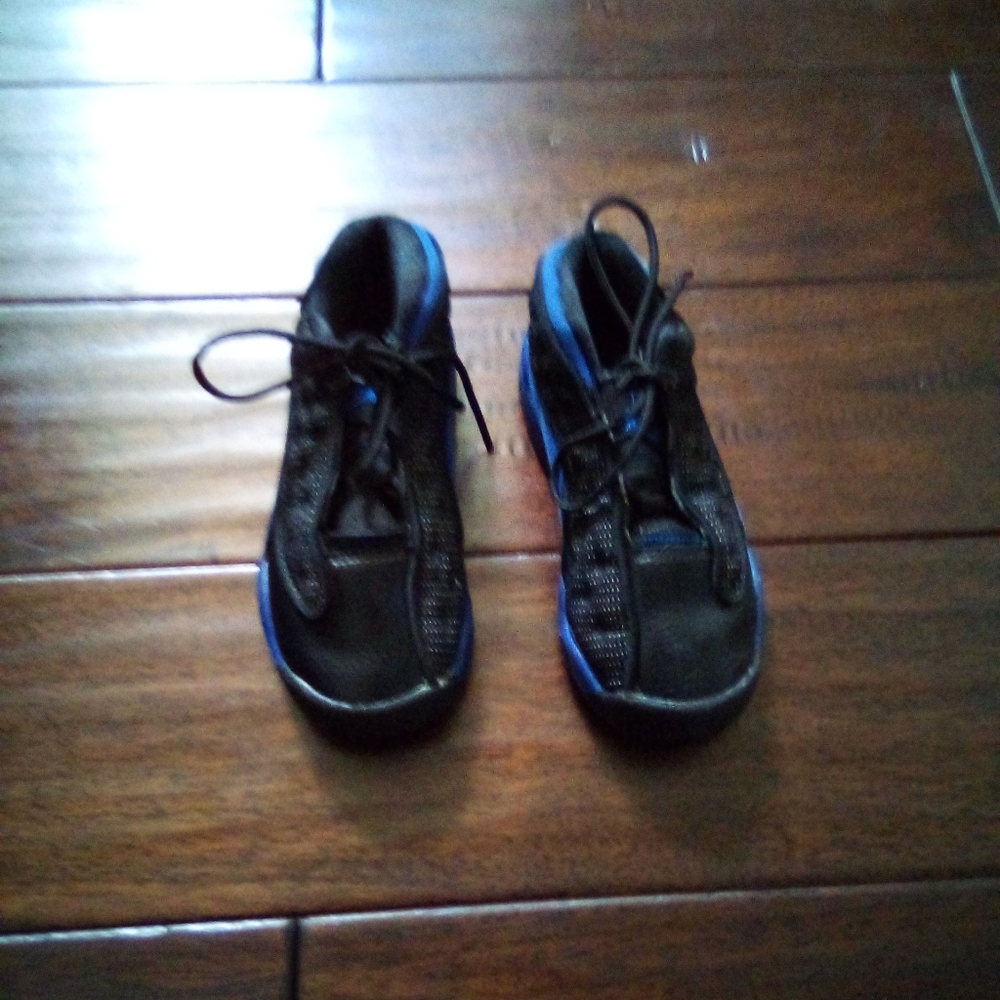 Toddler Boys Black & Blue Jordans